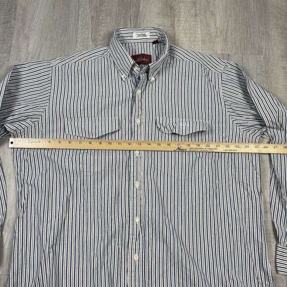 LUCCHESE Classics Men's 17-35 Vintage Stripped Long-Sleeve Button-Down Shirt X - Picture 9 of 10